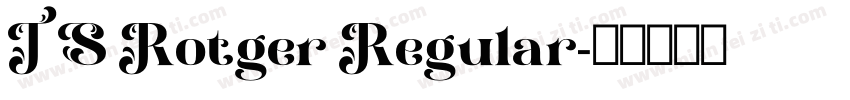 TS Rotger Regular字体转换